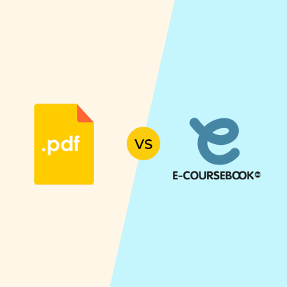 PDF and e-coursebook – 8 Differences